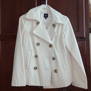 Off white gap double breasted coat